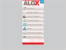 Tablet Screenshot of algraphics.com